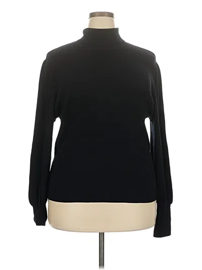 Pre-owned Jcrew Long Sleeve Turtleneck In Black