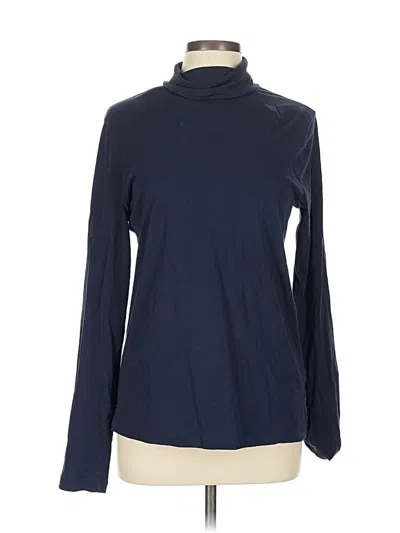 Pre-owned Jcrew Long Sleeve Turtleneck In Blue