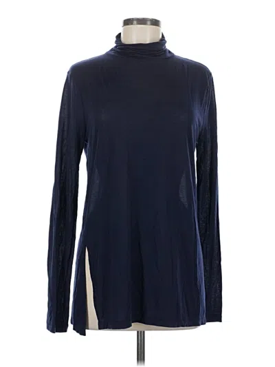 Pre-owned Jcrew Long Sleeve Turtleneck In Blue