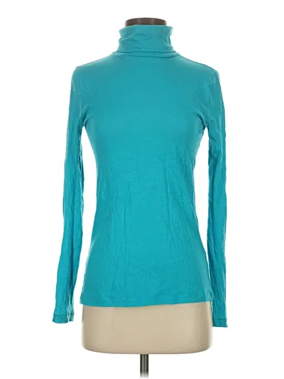 Pre-owned Jcrew Long Sleeve Turtleneck In Blue