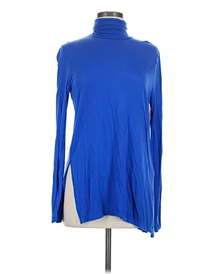 Pre-owned Jcrew Long Sleeve Turtleneck In Blue