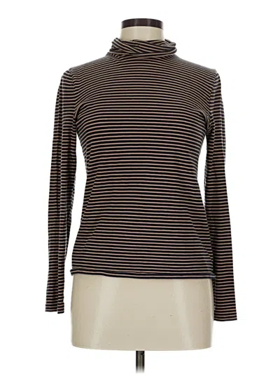 Pre-owned Jcrew Long Sleeve Turtleneck In Brown