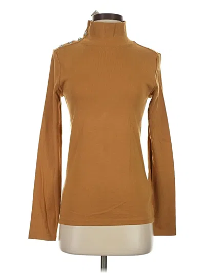 Jcrew Long Sleeve Turtleneck In Brown