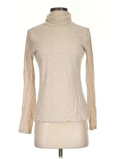 Pre-owned Jcrew Long Sleeve Turtleneck In Brown