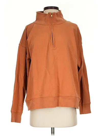 Pre-owned Jcrew Long Sleeve Turtleneck In Brown