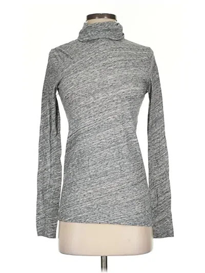 Pre-owned Jcrew Long Sleeve Turtleneck In Gray