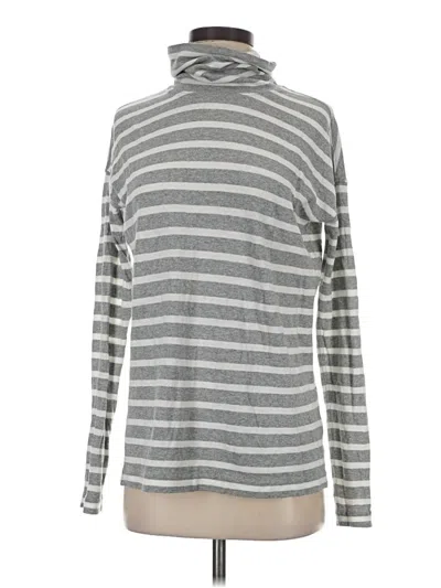 Pre-owned Jcrew Long Sleeve Turtleneck In Gray