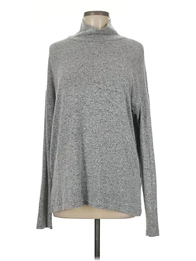 Pre-owned Jcrew Long Sleeve Turtleneck In Gray