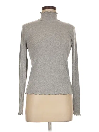 Pre-owned Jcrew Long Sleeve Turtleneck In Gray