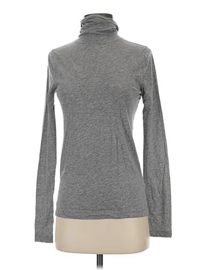 Pre-owned Jcrew Long Sleeve Turtleneck In Gray