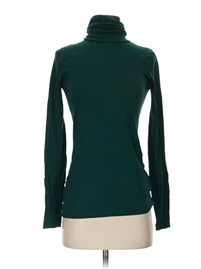 Pre-owned Jcrew Long Sleeve Turtleneck In Green