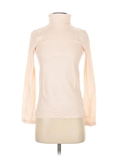 Pre-owned Jcrew Long Sleeve Turtleneck In Pink