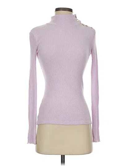 Pre-owned Jcrew Long Sleeve Turtleneck In Pink