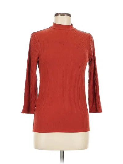 Pre-owned Jcrew Long Sleeve Turtleneck In Red