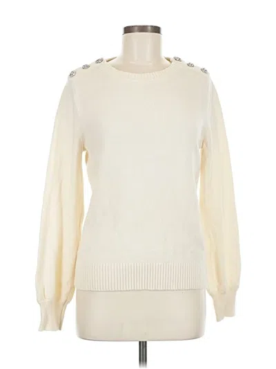 Pre-owned Jcrew Long Sleeve Turtleneck In White