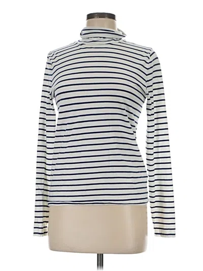 Pre-owned Jcrew Long Sleeve Turtleneck In White