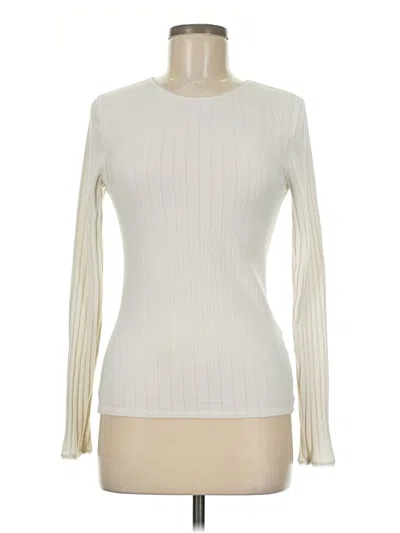 Pre-owned Jcrew Long Sleeve Turtleneck In White