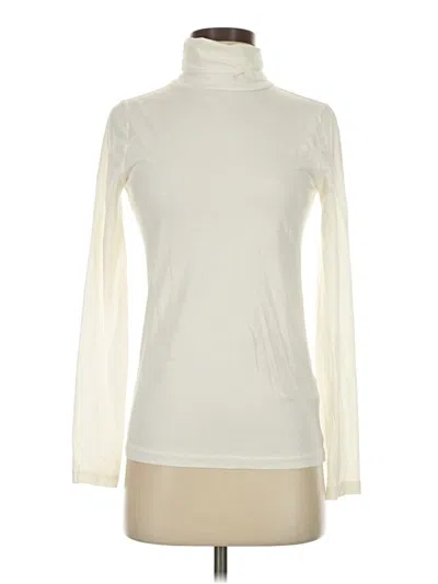 Pre-owned Jcrew Long Sleeve Turtleneck In White