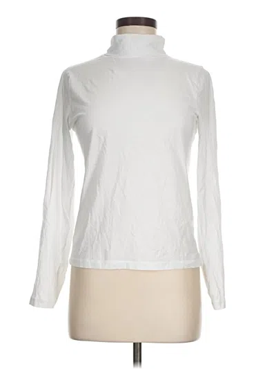 Pre-owned Jcrew Long Sleeve Turtleneck In White