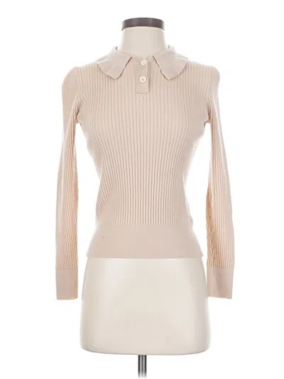 Pre-owned Jcrew Long Sleeve Turtleneck In White