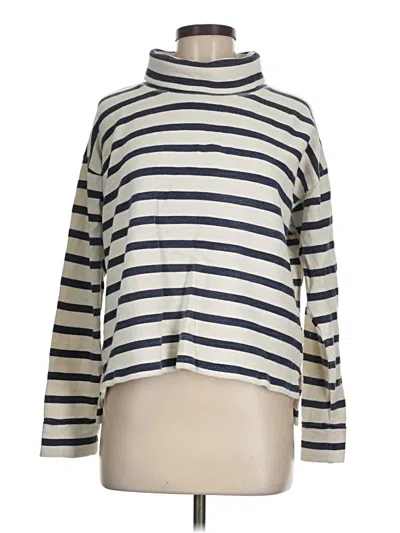 Pre-owned Jcrew Long Sleeve Turtleneck In White