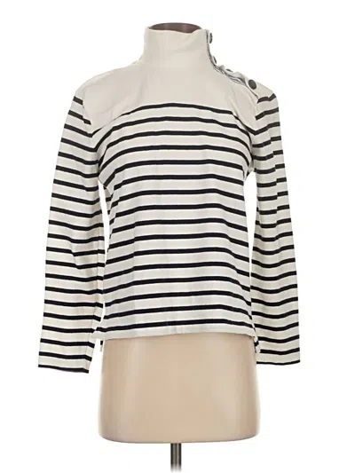 Pre-owned Jcrew Long Sleeve Turtleneck In White