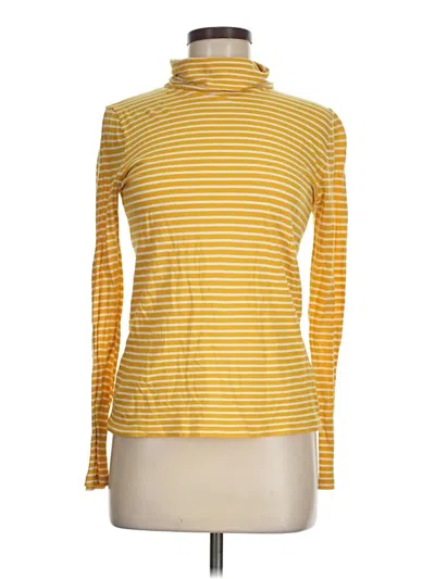 Pre-owned Jcrew Long Sleeve Turtleneck In Yellow