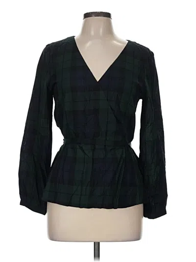 Pre-owned J.crew Mercantile 3/4 Sleeve Blouse In Green