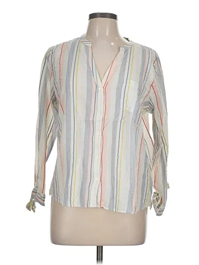 Pre-owned J.crew Mercantile 3/4 Sleeve Blouse In Ivory