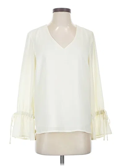 Pre-owned J.crew Mercantile 3/4 Sleeve Blouse In White