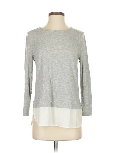 Pre-owned J.crew Mercantile 3/4 Sleeve T-shirt In Gray