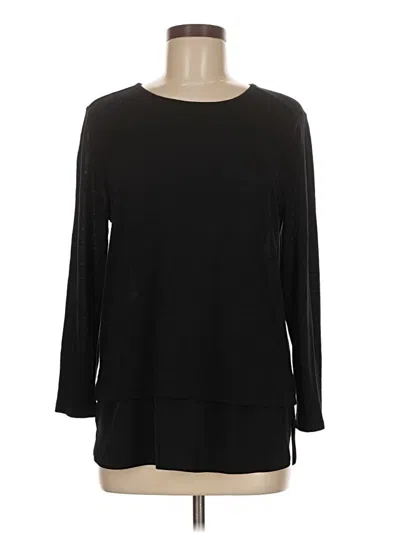 Pre-owned J.crew Mercantile 3/4 Sleeve T-shirt In Black