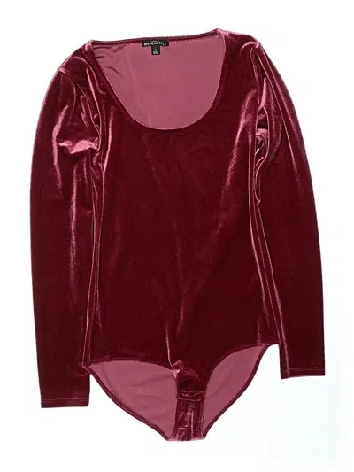 Pre-owned J.crew Mercantile Bodysuit In Burgundy