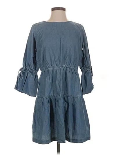 Pre-owned J.crew Mercantile Casual Dress In Blue