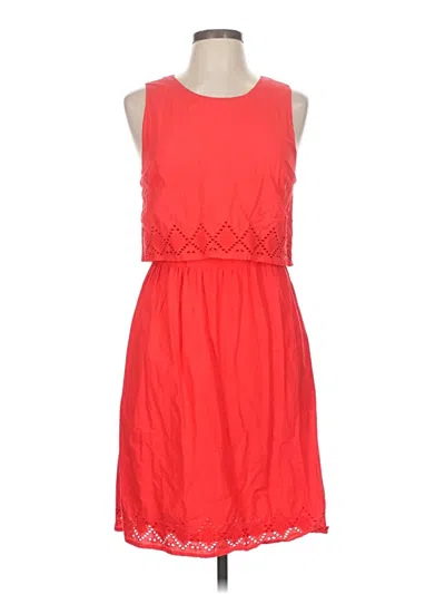 Pre-owned J.crew Mercantile Casual Dress In Red