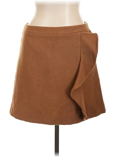 Pre-owned J.crew Mercantile Casual Skirt In Brown