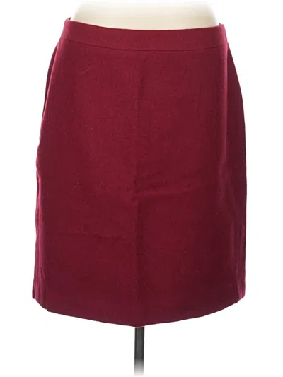 Pre-owned J.crew Mercantile Casual Skirt In Burgundy
