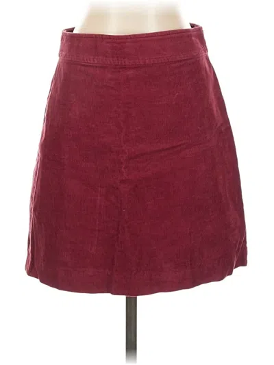 Pre-owned J.crew Mercantile Casual Skirt In Burgundy