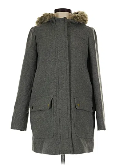 Pre-owned J.crew Mercantile Coat In Gray