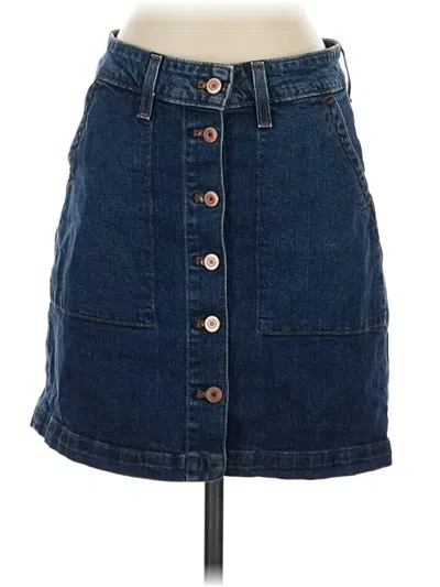 Pre-owned J.crew Mercantile Denim Skirt In Blue