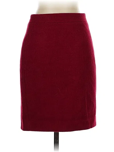 Pre-owned J.crew Mercantile Formal Skirt In Burgundy