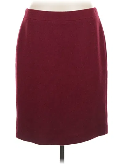 Pre-owned J.crew Mercantile Formal Skirt In Burgundy