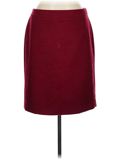 Pre-owned J.crew Mercantile Formal Skirt In Burgundy