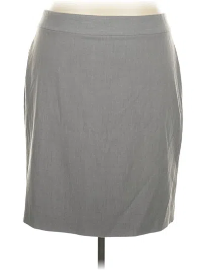 Pre-owned J.crew Mercantile Formal Skirt In Gray