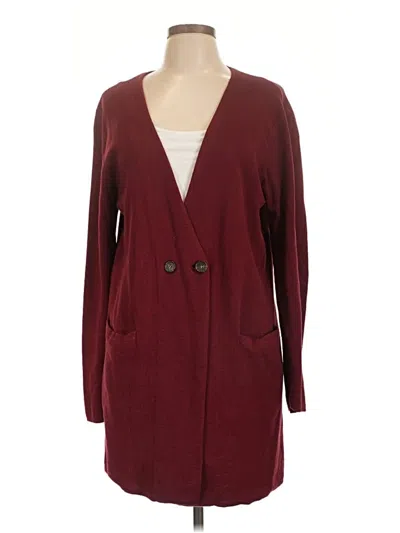 Pre-owned J.crew Mercantile Kimono In Burgundy