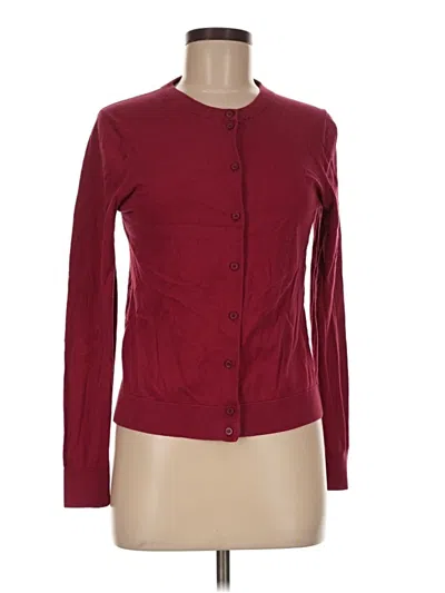 Pre-owned J.crew Mercantile Long Sleeve Blouse In Burgundy