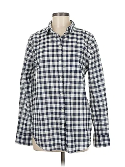 Pre-owned J.crew Mercantile Long Sleeve Button Down Shirt In Blue