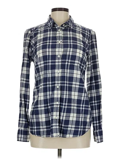 Pre-owned J.crew Mercantile Long Sleeve Button Down Shirt In Blue