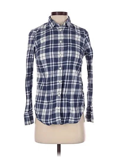 Pre-owned J.crew Mercantile Long Sleeve Button Down Shirt In Blue