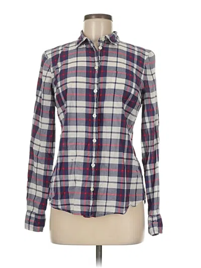 Pre-owned J.crew Mercantile Long Sleeve Button Down Shirt In Burgundy